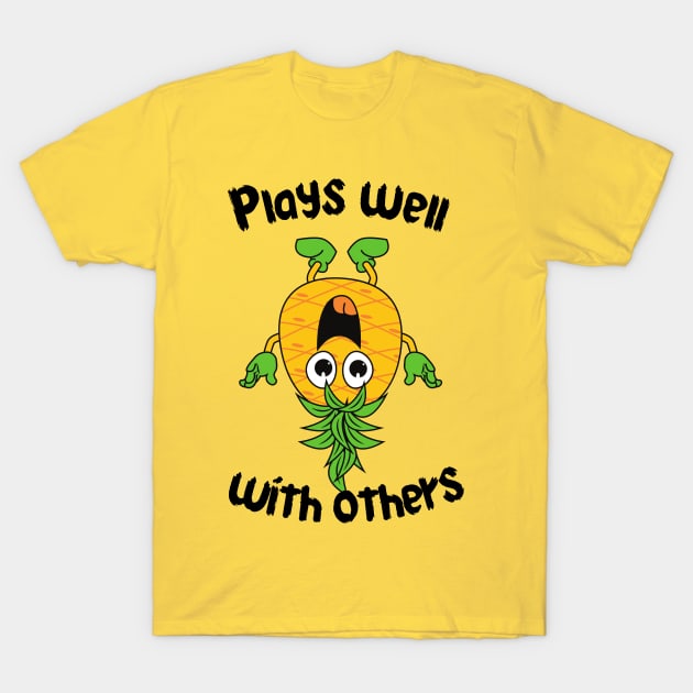 upside down pineapple T-Shirt by Modemesh